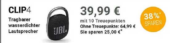 CLIP4 Tragbarer wasserfester Lautsprecher