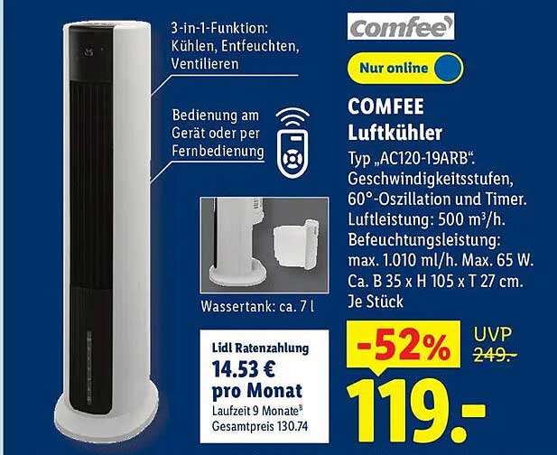 COMFEE Luftkühler
