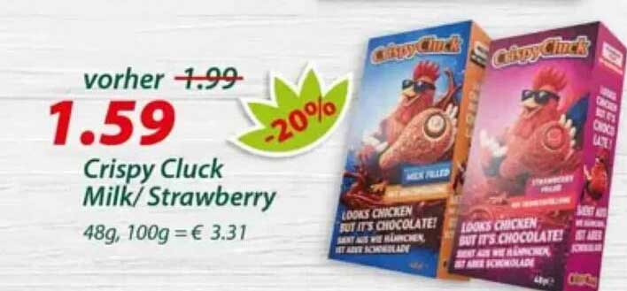 Crispy Cluck Milk/ Strawberry