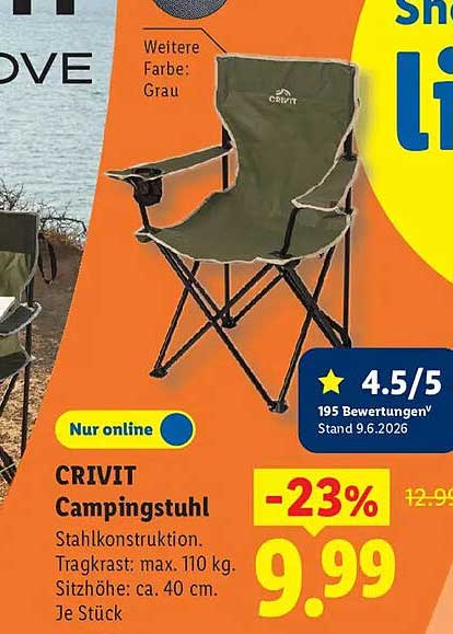 CRIVIT Campingstuhl