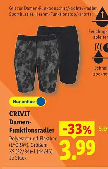 CRIVIT Damen-Funktionsradler