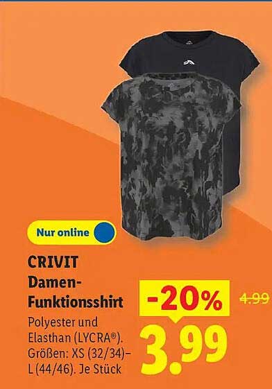 CRIVIT Damen-Funktionsshirt