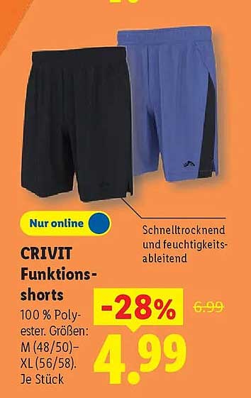 CRIVIT Funktions-shorts