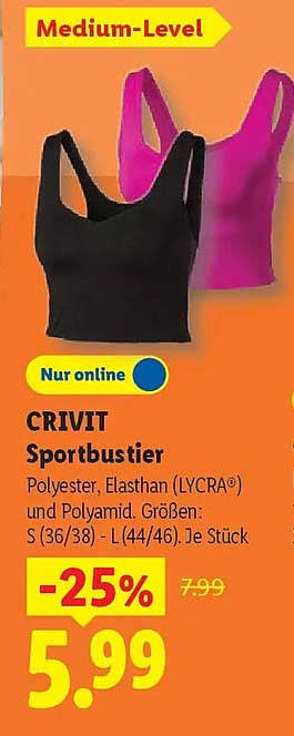 CRIVIT Sportbustier