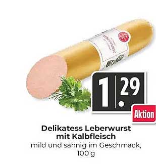 Delikatess Leberwurst mit Kalbfleisch