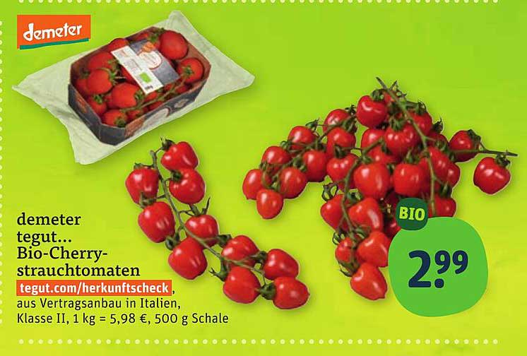 demeter tegut... Bio-Cherry-strauchtomaten