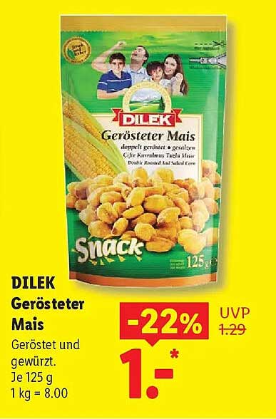 DILEK Gerösteter Mais