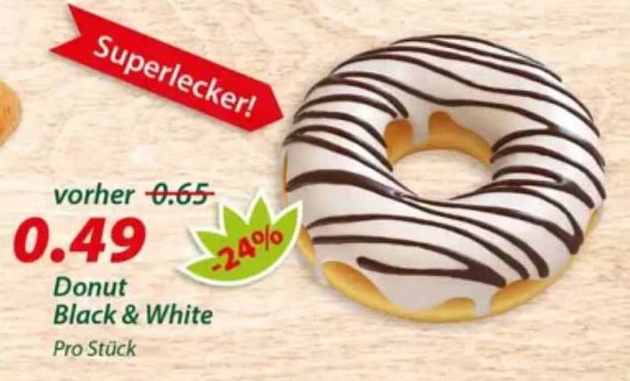 Donut Black & White Pro Stück