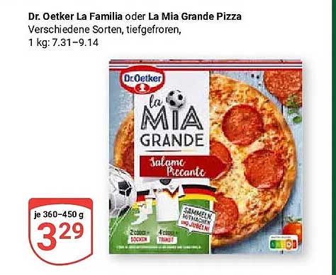 Dr. Oetker La Familia oder La Mia Grande Pizza