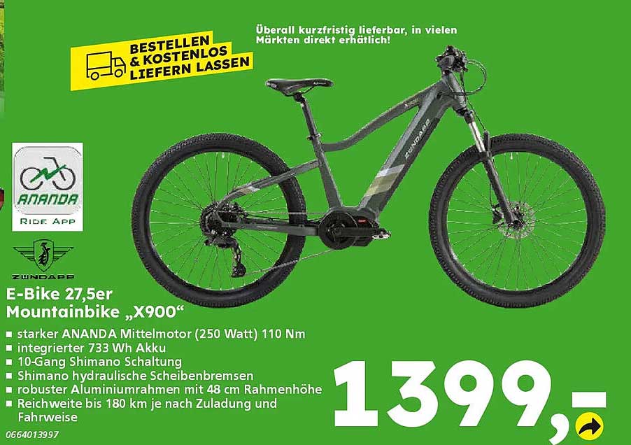 E-Bike 27,5er Mountainbike »X900«