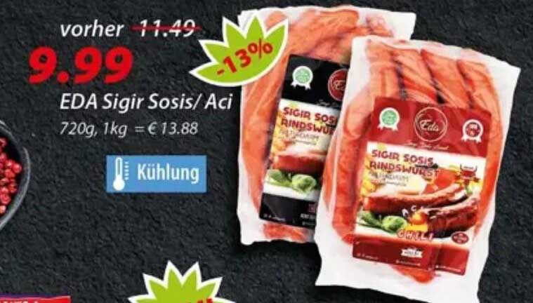 EDA Sığır Sosis/ Aci
