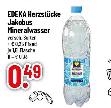 EDEKA Herzstücke Jakobus Mineralwasser