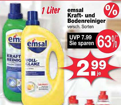 emsal Kraft- und Bodenreiniger versch. Sorten