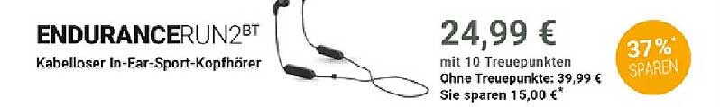 ENDURANCERUN2BT Kabelloser In-Ear-Sport-Kopfhörer