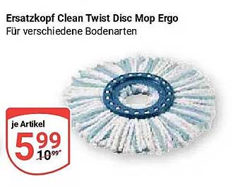 Ersatzkopf Clean Twist Disc Mop Ergo