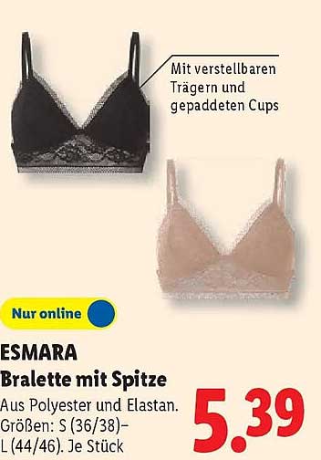 ESMARA Bralette mit Spitze