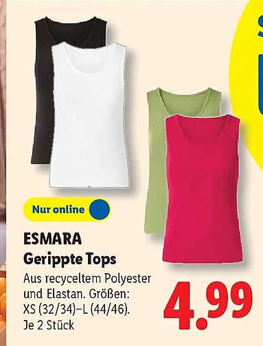 ESMARA Gerippte Tops
