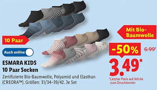 ESMARA KIDS 10 Paar Socken