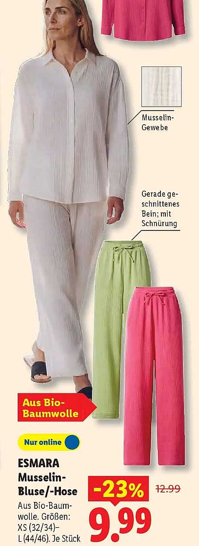 ESMARA Musselin-Bluse/-Hose