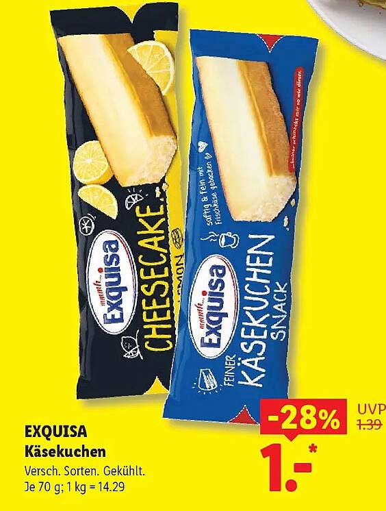 EXQUISA Käsekuchen