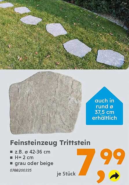 Feinsteinzeug Trittstein