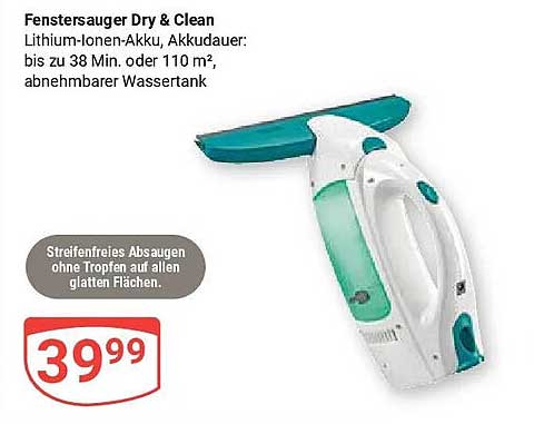 Fenstersauger Dry & Clean