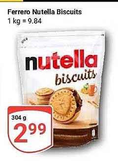 Ferrero Nutella Biscuits