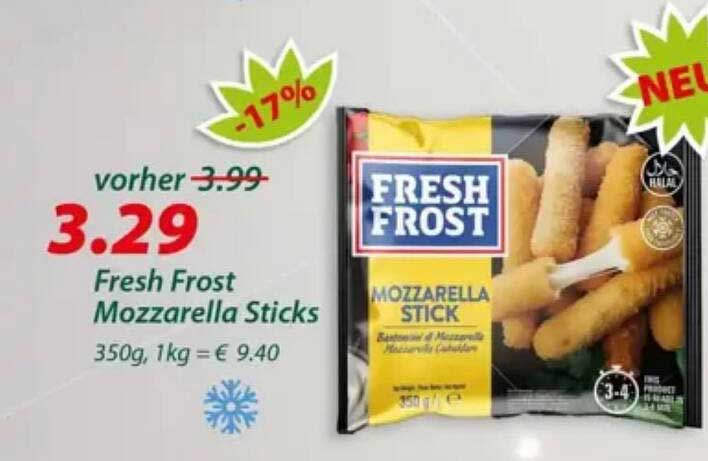 Fresh Frost Mozzarella Sticks
