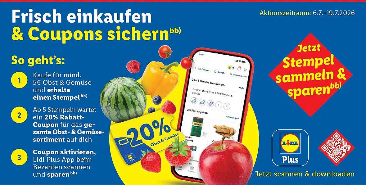 Frisch einkaufen & Coupons sichern