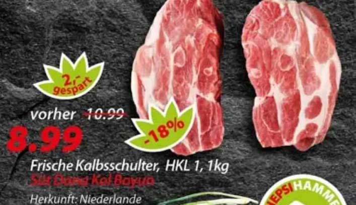 Frische Kalbsschulter, HKL 1, 1kg