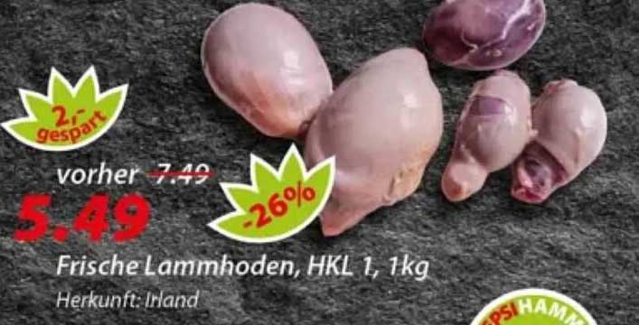 Frische Lammhoden, HKL 1, 1kg