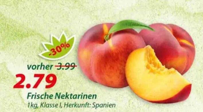 Frische Nektarinen