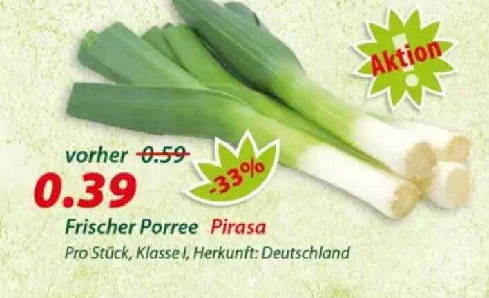 Frischer Porree Pirasa
