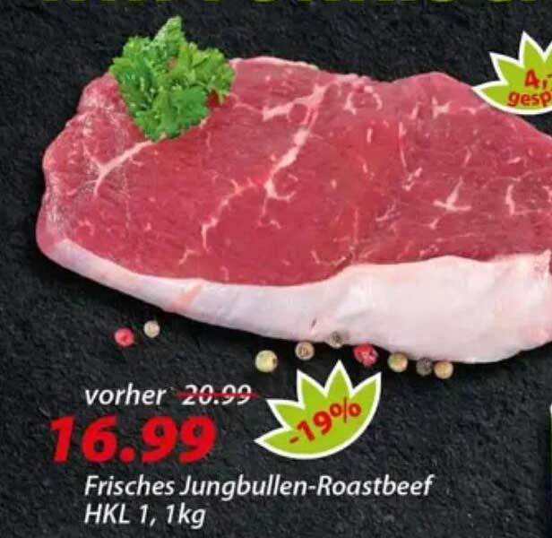 Frisches Jungbullen-Roastbeef HKL 1, 1kg
