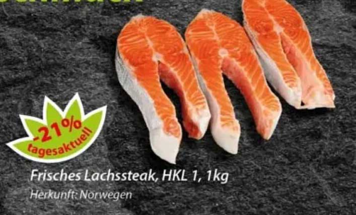 Frisches Lachssteak, HKL 1, 1kg