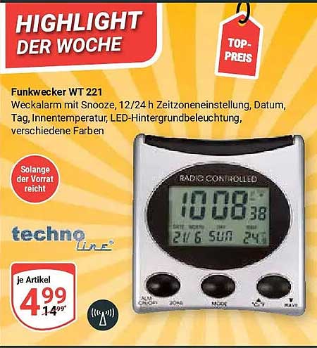 Funkwecker WT 221