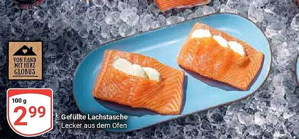 Gefüllte Lachstasche