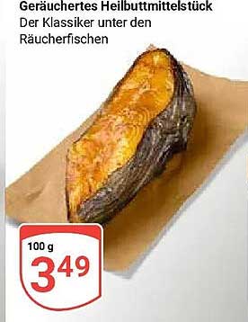 Geräuchertes Heilbuttmittelstück