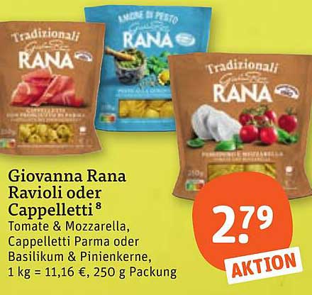 Giovanna Rana Ravioli oder Cappelletti