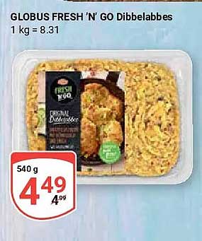 GLOBUS FRESH 'N' GO Dibbellabbes