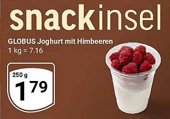 GLOBUS Joghurt mit Himbeeren