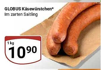 GLOBUS Käsewürstchen* Im zarten Saitling
