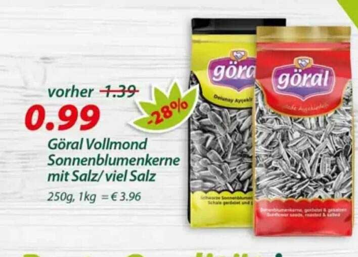 Göral Vollmond Sonnenblumenkerne mit Salz/viel Salz