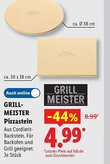 GRILL-MEISTER Pizzastein