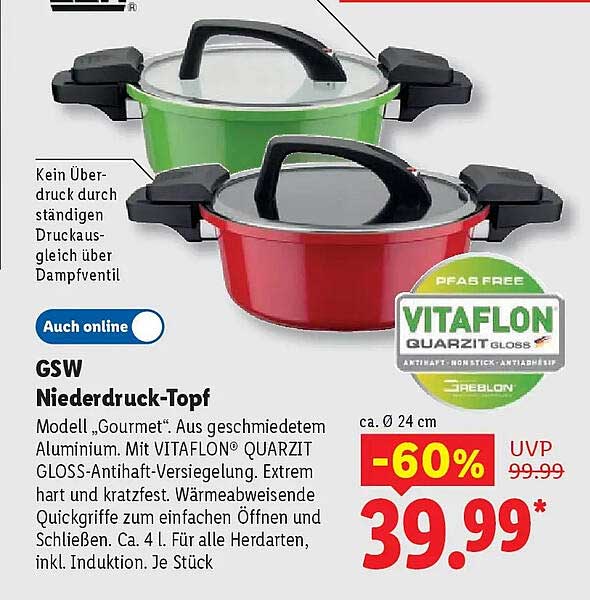 GSW Niederdruck-Topf