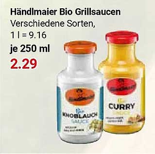 Händlmaier Bio Grillsaucen