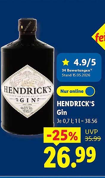 HENDRICK'S Gin