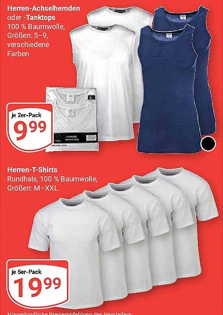 Herren-Achselhemden oder -Tanktops