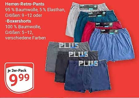 Herren-Retro-Pants / -Boxershorts