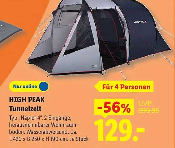 HIGH PEAK Tunnelzelt
